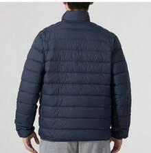 Under Armour 男子純色立領運動防風保暖絎縫羽絨服 - 藍色 - 查看 7