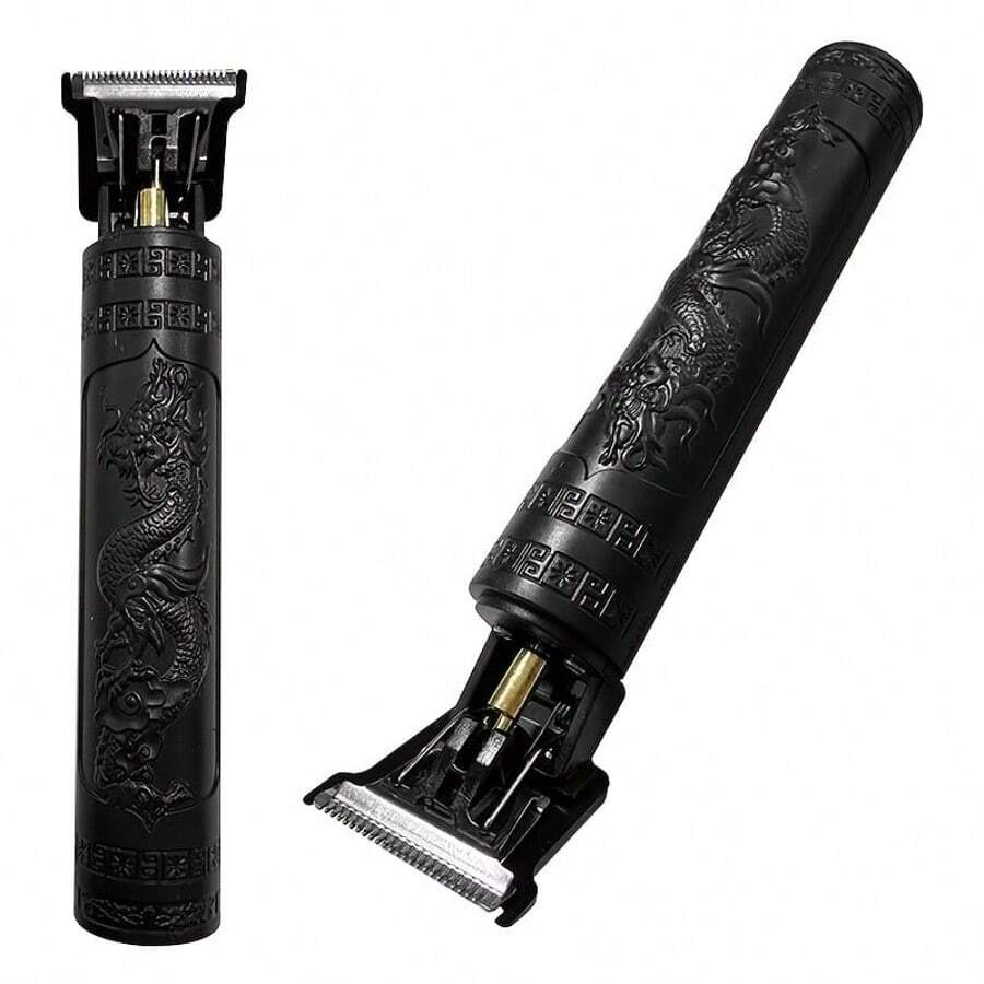 OBOVAY Retro Carved Electric Hair Clipper, Body Hair Trimmer, Compact And Portable Design, Shaver With USB Charging Cable, Suitable For Travel,300mAh