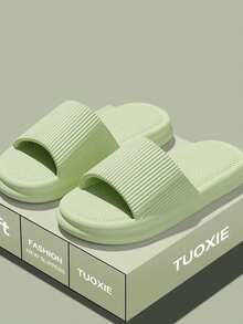 1 Pair Of New Summer Couple Slippers, Non-Slip Slippers, Suitable For Indoor, Outdoor, Shower And Family Use In All Seasons, White And Pink Are Optional Gifts For Mothers,House Slippers Women,Sandals For Women,Bedroom Slippers,Shower Shoes,White Sandals,Black Sandals,Yellow Sandals