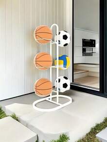 多功能金属室内篮球架，可容纳篮球、足球和排球