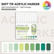 Set di 171 colori di pennarelli acrilici liquidi diretti Languo, penne riempitive con testina morbida e capacità elevata, colori macaron, grigio, marrone e colorati, adatti per studenti, pittura di personaggi dei cartoni animati, impermeabili per carta, arte fai-da-te, graffiti su pietra, vetro e ceramica, disponibili in 207 colori, idea regalo, essenziali per il ritorno a scuola, forniture per l'arte di San Valentino, set di cancelleria