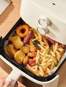 50pcs Parchment Paper Sheets Pre-Cut Baking Parchment,Non-Stick Kitchens Cookie Baking Paper,For Oven Grilling Air Fryer Steaming Bread Cake Cookie Meat Pizza,Non-Stick Greaseproof Paper Sheets,Oil Coated Cake Tin Liners For Air Fryer Oven Pan Cooking Steaming Back To School