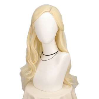 Wicked Women Blonde Wigs Long Wavy Blonde Cosplay Wigs Heat Resistant Synthetic Hair Halloween Costume Party