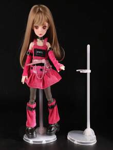 5/10/20pcs Transparent Display Stand | Sturdy & Modern | No Power Needed, Suitable For Home And Office Decor, Figurine & Doll Holder - Clear - View 6