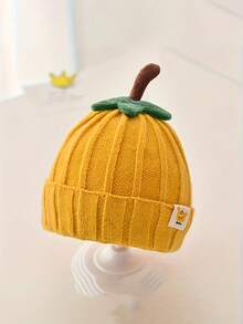 [Baby Hat]Winter Warm Thick Elastic Pumpkin Hat, Lightweight Soft Ear Protection, Autumn/Winter Daily Outdoor Holiday Cold-Proof Gear - Multicolor - View 4