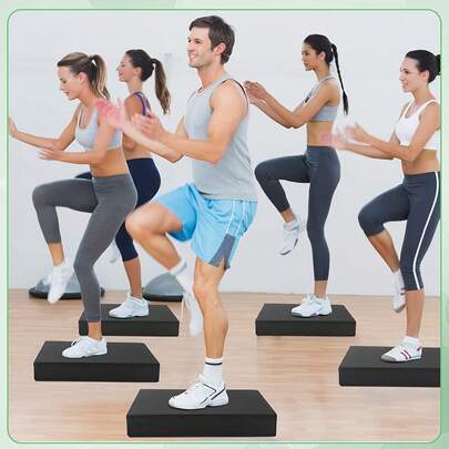 1 Almohadilla de equilibrio con amortiguación antideslizante para yoga y fitness, almohadilla de equilibrio suave con detección corporal, diseño antideslizante de doble cara, buena resiliencia, resistente a la presión, suave y cómoda almohadilla de soporte para yoga, mejora de la flexibilidad y el equilibrio, adecuada para práctica de yoga, pilates, ejercicio en casa, entrenamiento de equilibrio, asistencia deportiva