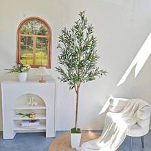 1 peça 160-180 cm planta de oliveira artificial ornamento interno e externo planta falsa para casa jardim festa de casamento decoração de sala de estar, para decoração de festival de ação de graças de Natal