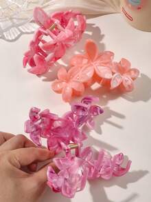 6 chiếc kẹp tóc họa tiết hoa đá cẩm thạch chuyển màu thanh lịch bằng nhựa ABS, thích hợp cho bãi biển, phong cách Bohemian, thời trang xuân/hè thu kẹp tóc mùa thu kẹp tóc kẹp tóc kẹp tóc cho trang phục mùa đông cho kỳ nghỉ dành cho phụ nữ - Nhiều màu - Xem 5