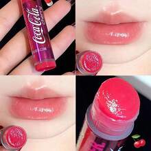 LIP SMACKER 可口可乐品牌彩妆面部彩绘化妆品，适合女性和女孩在秋冬季节使用，Y2K时尚派对、生日、情人节、嘉年华等场合皆宜，最佳色彩保湿唇彩 - 櫻桃口味 - 查看 3