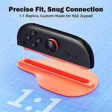 IINE 2pcs Mouse Stand Grip For Switch 2, Supports Protective Case, Non-Slip Bracket, Ergonomic Ring Stand, Mouse Mode, Durable ABS Construction, Game Accessories