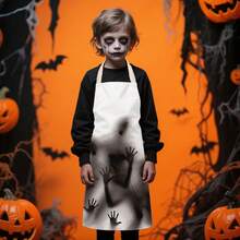 1 buah Celemek Halloween Anak, Desain Percikan Darah, Cocok untuk Kostum Rumah Hantu, Aksesori Permainan Peran Horor Realistis, Sempurna untuk Pesta Liburan - MultiWarna - View 3