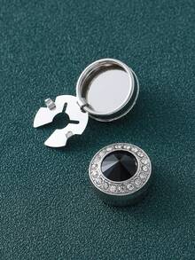 2pcs Men's Button Decorative Buttons, Universal Cuff Buttons, Turtle Buttons, Snap Buttons, Button Cover Brass Copper, 10 Colors Available, Elegant Gift For Boyfriend, Suitable For Men's Shirts