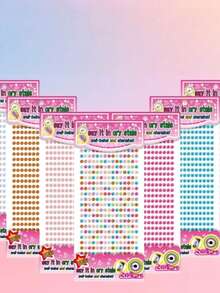 880pcs Gem Bead Stickers Rhinestones For Crafts Self Adhesive Jewels Acrylic DIY Craft Decorative Rhinestone Stickers For Girls Kid, Kid Craft Craft Kids, Sticker>Kids Stickers, Gemstone Sticker,Gem Stickers,Arts And Crafts Kids,Small Stickers , Back To School Gifts