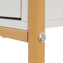 YUNRUX Salon Cart With Wheels Stylist Cart Mobile Hairdressing Station - Gold - View 3