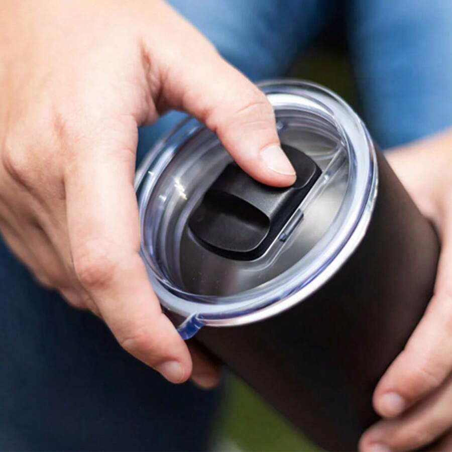 1pc 20/30 Oz Tumbler Lid Replacement Lids Compatible With 20 Oz Tumbler Spill Proof Cup Lids Covers With Magnetic Slider Switch