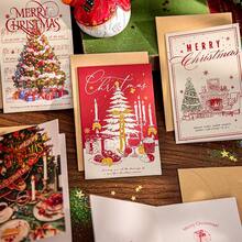 1 Set Christmas Card, Christmas Candlelight Ode Series, Exquisite Christmas Greeting Gift Message Card - Multicolor - View 12