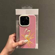 Funda para teléfono: Diseño de Conejo Brillante Estrellado en TPU, Compatible con iPhone 16 Pro Max/14/16 Plus/15/13 Pro/12/11, Cubierta Protectora Anticaídas de Alta Estética, Estilo Empresarial - Color mezclado 1-1366 - Ver 5