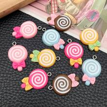 1 Pack Mixed Cute Resin Love Bear Lollipop Cake Rainbow Charm Kawaii Resin Pendant For Jewelry Necklace Bracelet Earrings Making Diy Crafts - Multicolor - View 13