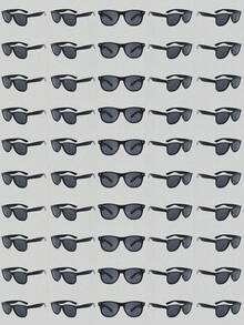 1副/10副/12副/15副/20副/40副/50副 复古经典方形时尚眼镜，黑色复古风格成人派对礼品、节日配饰、日常佩戴、四季皆宜 - 多色 - 查看 16