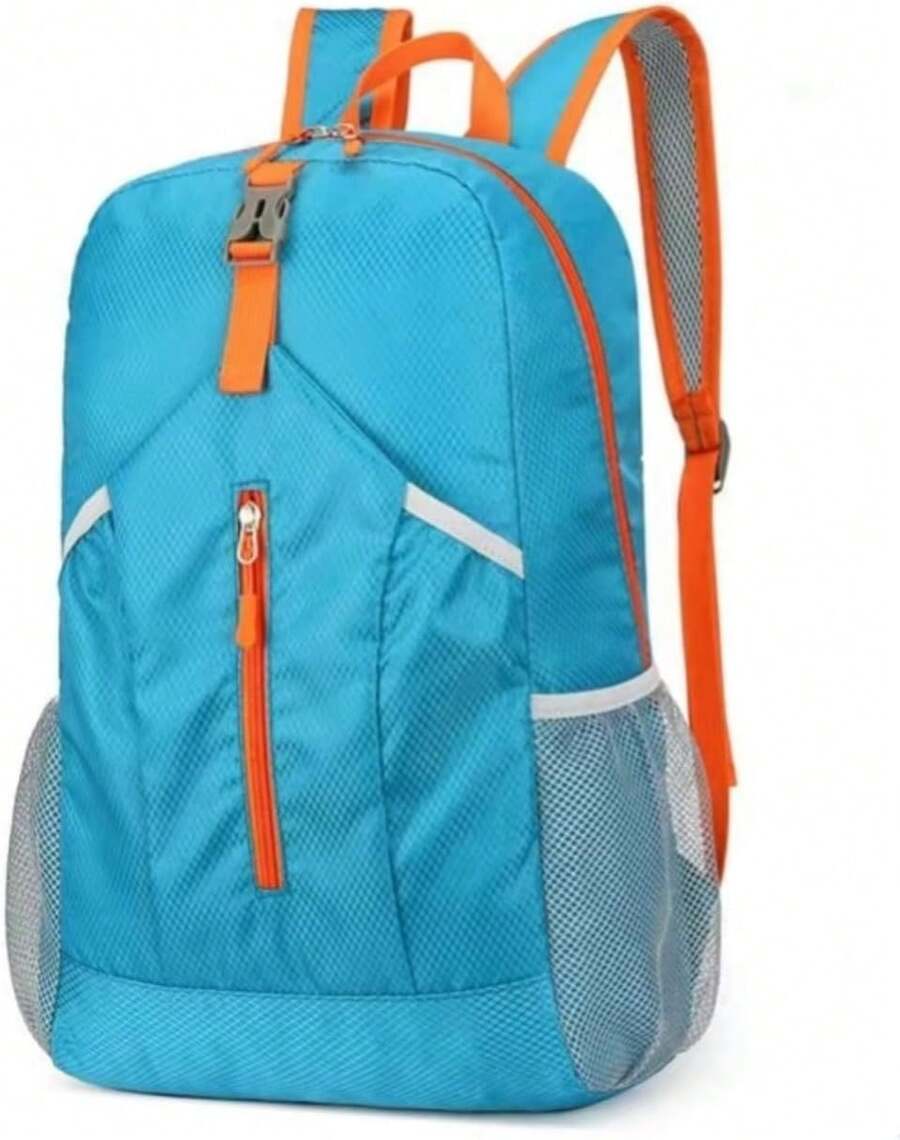 Travel Lightweight Foldable Backpack Hiking Backpack Splash Proof Compact Travel Backpack Day Pack (Sky Blue)