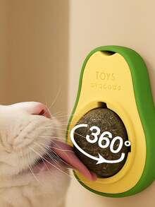 Interactive Avocado Cat Toy With Catnip Ball - 綠色 - 查看 4