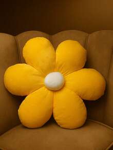 Daisy Plush Flower Cushion Sofa Decoration Living Room Baby Bedroom - Yellow - View 3