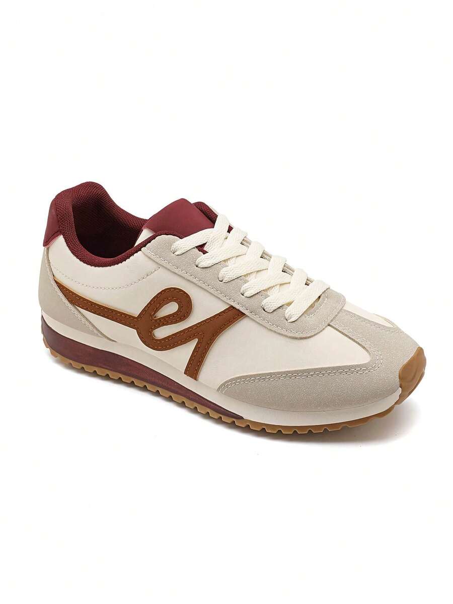 Baskets Colorées Pour Femme – Confort Et Style Casual Au Quotidien - Burgundy - View 1