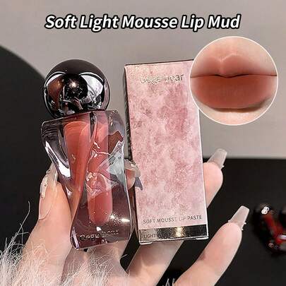 Gege Bear 1 thỏi son nhung lì mềm mại, lâu trôi, không lem, màu sắc tự nhiên, đa năng, sản phẩm trang điểm