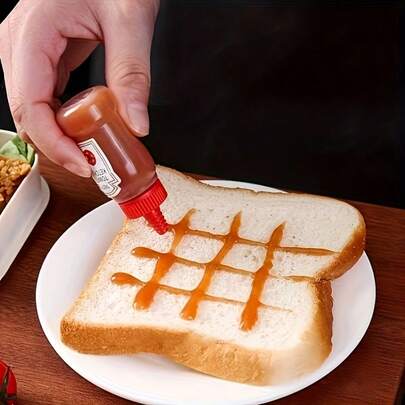 LOMILD Mini Condiment Squeeze Bottles - Leakproof, Reusable Plastic Containers, Suitable For Ketchup, Garlic Oil, Mayo, And Mustard, 0.75oz - Perfect For Lunch Boxes, Picnics, And Takeout Meals, Ketchup And Mayo Bottles;Ketchup Bottles,Condiment Squeeze Bottles, Reusable Portable Container Bottles, Office, Lunch Box, Picnic, Oil, Soy Sauce, Honey, Salad Dressing, Multiple Colors