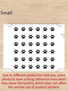 Mini Paw Print Stickers, Transparent Paw Print Pattern, Suitable For Laptop, Water Bottle, Phone, Notebook, Planner, Cup, Phone Case, Decorations - Multicolor - View 10