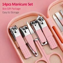 1 Stainless Steel Manicure And Pedicure Kit With Modern Concave Scissors And Grooming Tools, Including A Portable Storage Case - Unscented Nail Care Set For Men And Women