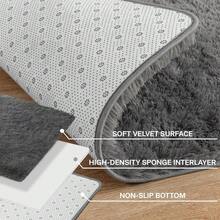 Soft Area Rugs For Livingroom Bedroom, Shaggy Plush Fuzzy Fluffy Carpet Furry Fur Rug, Modern Indoor Comfy Nursery Kids Dorm Home Decor Floor Mat, 3 X 5 Ft, Charcoal - 木炭 - 查看 6