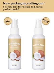 GJYC PET Coconut Dog Perfume Spray Long Lasting | Naturally Derived Odor Removing Pet Deodorizing Spray | Cat Friendly | 3.38 Fl Oz. - Brown - View 10