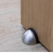 门挡，磁性地板门挡，黑色现代商用门挡，地板安装粘性门挡，无需钻孔橡胶门挡，户外门挡，适用于门底