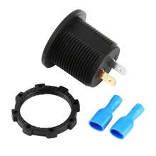 Voltímetro Digital 12V LED para Automóvil, Medidor de Voltaje Automotriz Digital para Auto, Indicador de Voltaje Digital para Coche, Motocicleta, Camión, Barco, RV, Negro - Blanco - Ver 7