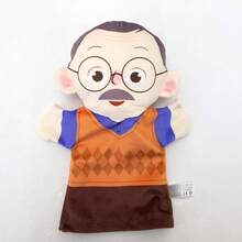 新卡通家庭人物男孩互動毛絨玩具手偶，親子互動，幼兒教育禮物