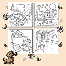 22 Trang Tô Màu Đơn Giản Nhưng Nổi Bật Dành Cho Bé Gái - Chủ Đề Ấm Cúng, Trà, Thẩm Mỹ Nhẹ nhàng và Những Khoảnh Khắc Thư Giãn, Sách Tô Màu Dành Cho Tuổi Thiếu Niên - Mảnh duy nhất - Xem 2