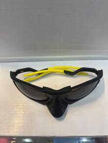 LIN Optics Plantaris Unisex Sunglasses Comes With Removable Nose Pad - 黑黃色 - 查看 1