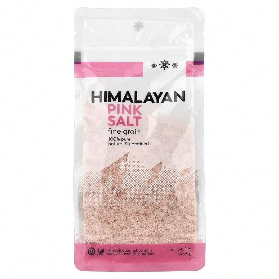 Himalayan Pink Fine Grain Salt, 1 Lb (453 G) – 100% Pure, Natural ...