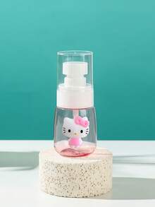 Sanrio Valentine's Day Christmas Hello Kitty Cartoon Cute 30ml/60ml/100ml DIY Self-Adhesive Sticker Travel Portable Spray Bottle Lotion Dispenser Pressure Bottle Press Bottle Kitty Dispenser Bottle (Some Parts May Be Random)