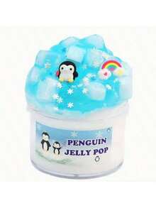 Penguin Slime Making Experience | Springy Blue STEM Clay And Sensory Dough Set | Creative Crafts With Storage Bag | Perfect Holiday Birthday Gift - Royal Blue - View 1