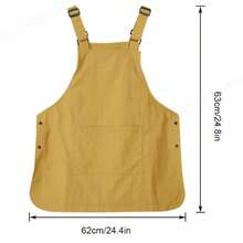 一件装防水防油围裙，家用，带口袋，聚酯纤维材质，防污厨房围裙，适用于家庭、餐厅、手工、花园、烧烤、学校、工作室、酒吧、浴室、咖啡馆、户外烹饪，男女通用（黑色），情人节/开学季礼物