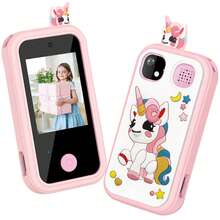 Juguete de teléfono inteligente para niños, regalo de Navidad y cumpleaños para niñas de 6 a 12 años, juguete de teléfono con pantalla táctil, cámara dual, juegos, reproductor de música, mejor opción para regalos de Navidad - Multicolor - Ver 13