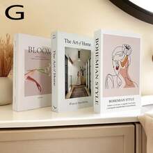 3 Peças de Livros Decorativos Dobráveis, Livros Decorativos Minimalistas para Casa, Escritório, Showroom