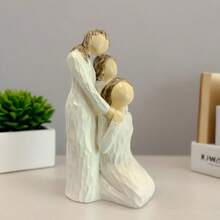 MINGZHANG 1PC Sculpted Hand-Painted Figure,Generations,Heart To Heart, Making Memories That Last Lifetimes, Reflects Time Spent With Grandmother, Mother, Daughter, And What Is Learned From Loving Family Relationships,The Perfect Gift For Christmas - 彩色 - 查看 6