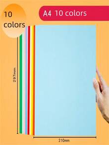 25/50/75/100 Blatt gemischtes Farbkarton-Papier, 8,3 x 11,7 Zoll, verschiedene Farben, dick, geeignet für Geburtstagsgeschenke, Scrapbooking, Kartenherstellung, Druck, Schulprojekte und DIY-Basteleien - Verschiedenfarbig - Übersicht 4