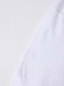 VHUTHK (180 Cotton T-Shirt) Big Eyed Child Print Men's Summer Round Neck Short Sleeved Casual Cotton Print - 白-3 - 查看 4