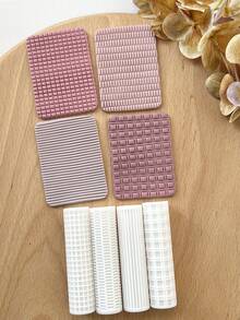 2026 Polymer Clay Texture Rolling Pin, Clay Earring Rolling Pin And Cutter, Polymer Clay Jewelry Making Tools For Beginners And Jewelry Artists, Clay Earring Mold, Made Of PLA Material - White - View 4