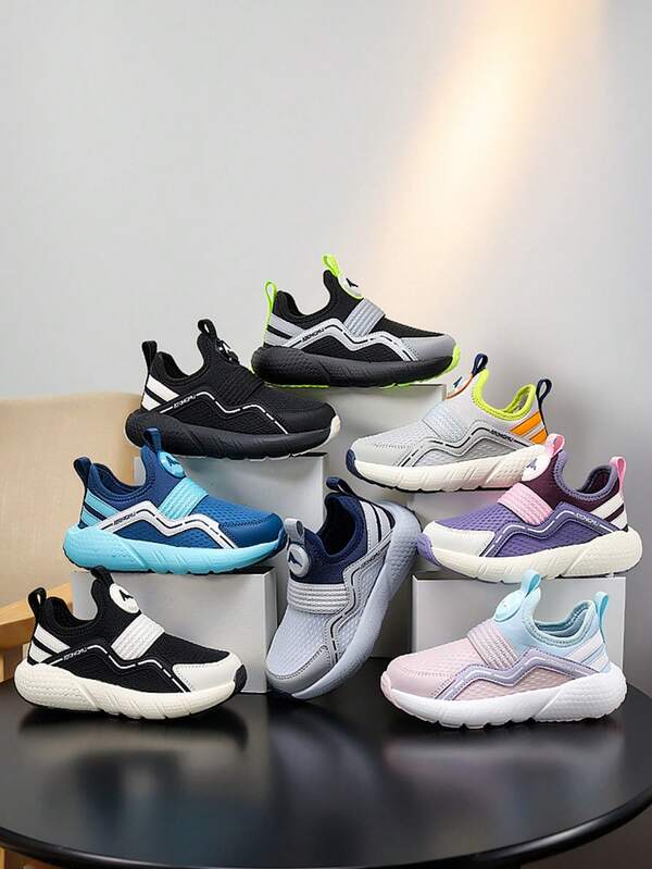 Zapatillas deportivas de moda para adolescentes, niños y niñas, con suela gruesa, cómoda y suave, de fácil calzado, forro cómodo, colores clásicos, antideslizantes y resistentes al desgaste, ideales para el campus y actividades deportivas