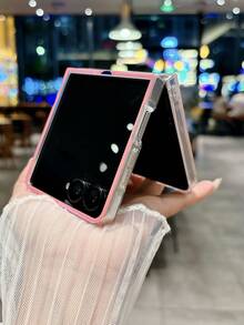 1pc Vintage Camera Strap Crossbody Case Compatible With Samsung Galaxy Z Flip7 Foldable Phone, Blue/Red - Multicolor - View 9